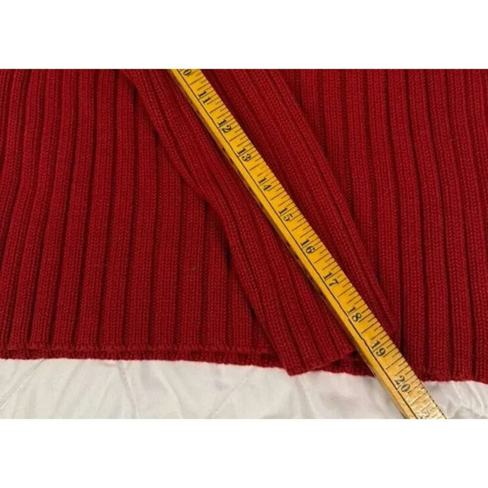 Michael Michael Kors Womens Zipper Crew Neck Cable Knit Sweater XL - RUNS‎ SMALL